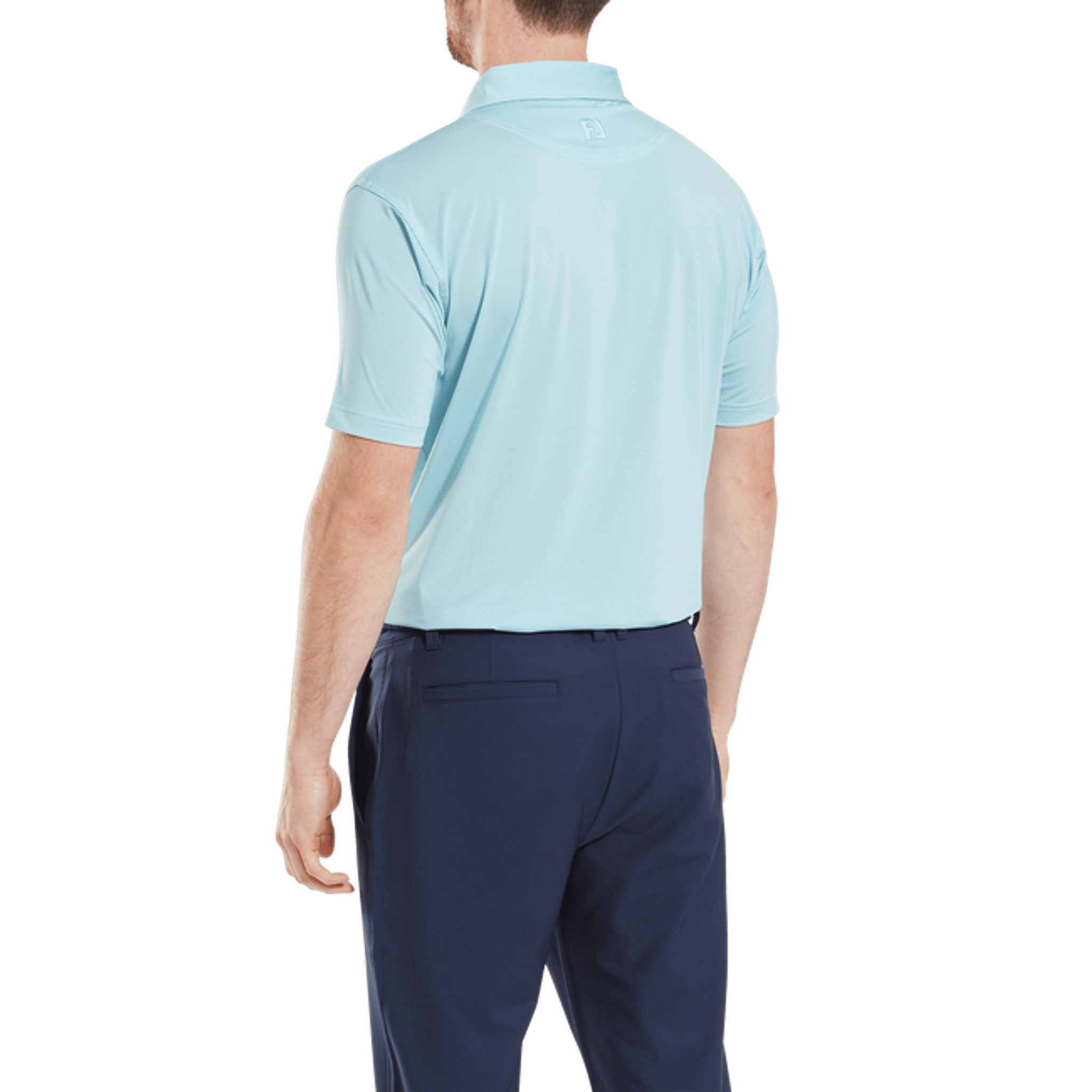 Footjoy Micro Feeder Stripe Lisle Polo Herren