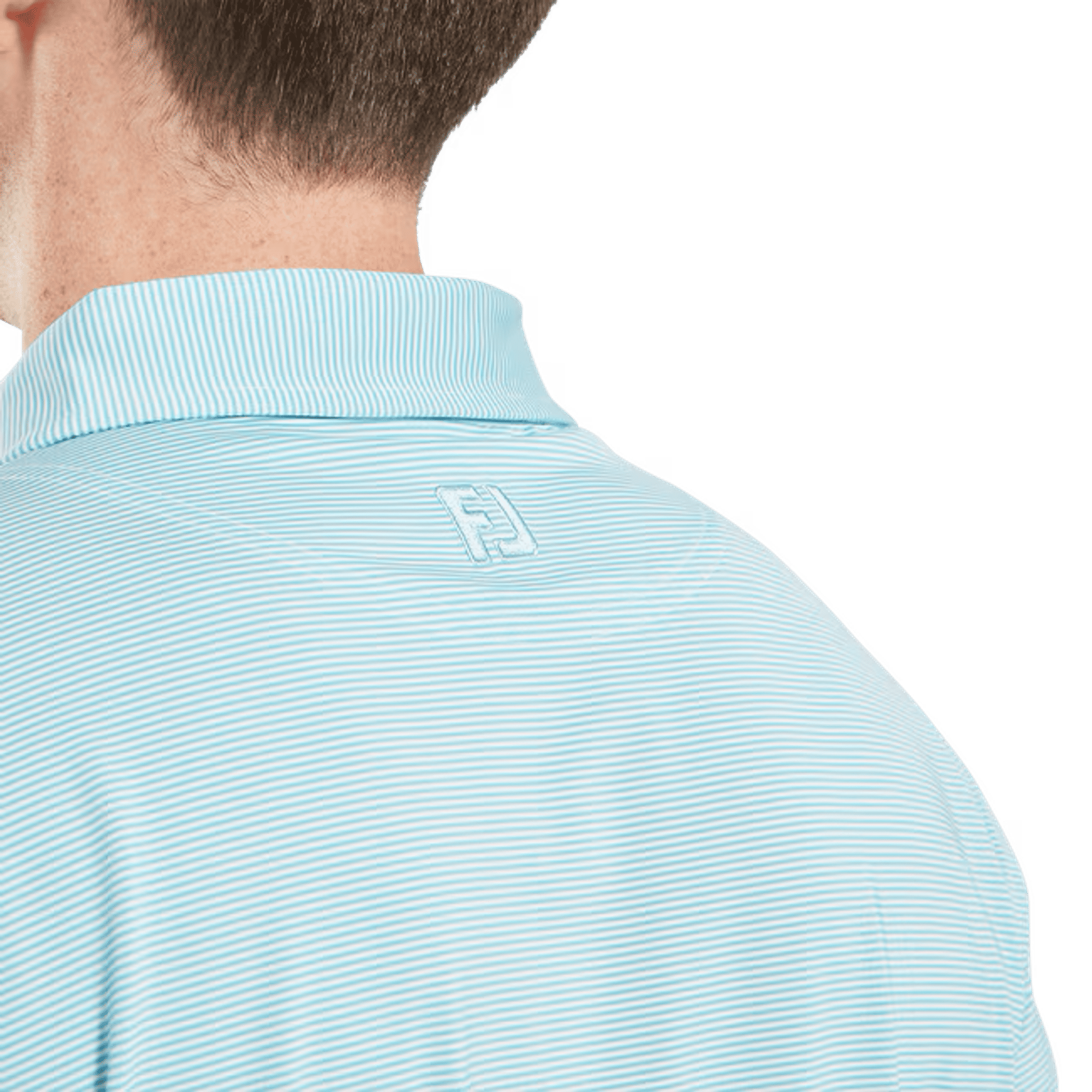 Footjoy Micro Feeder Stripe Lisle Polo Herren