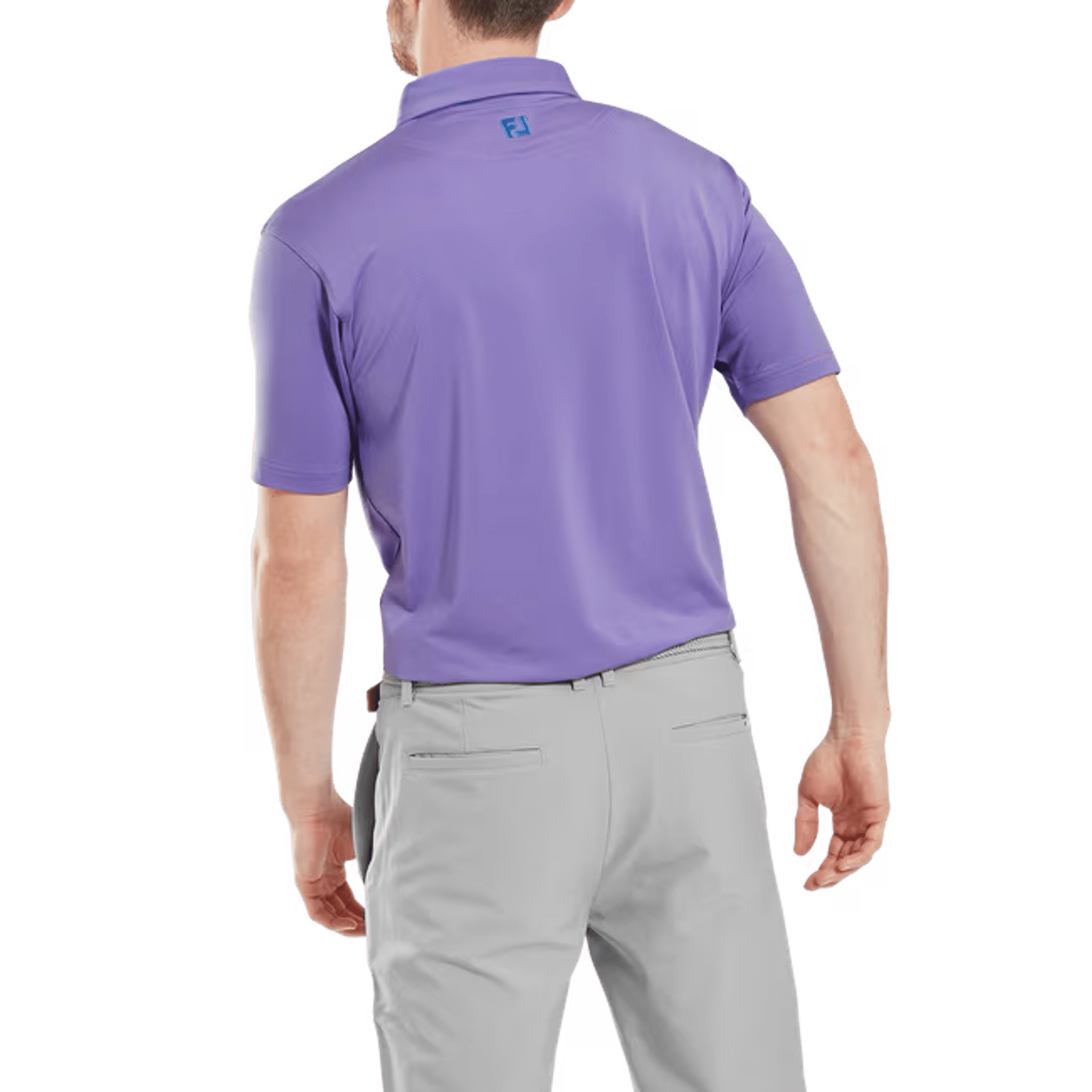 Footjoy Micro Feeder Stripe Lisle Polo Herren