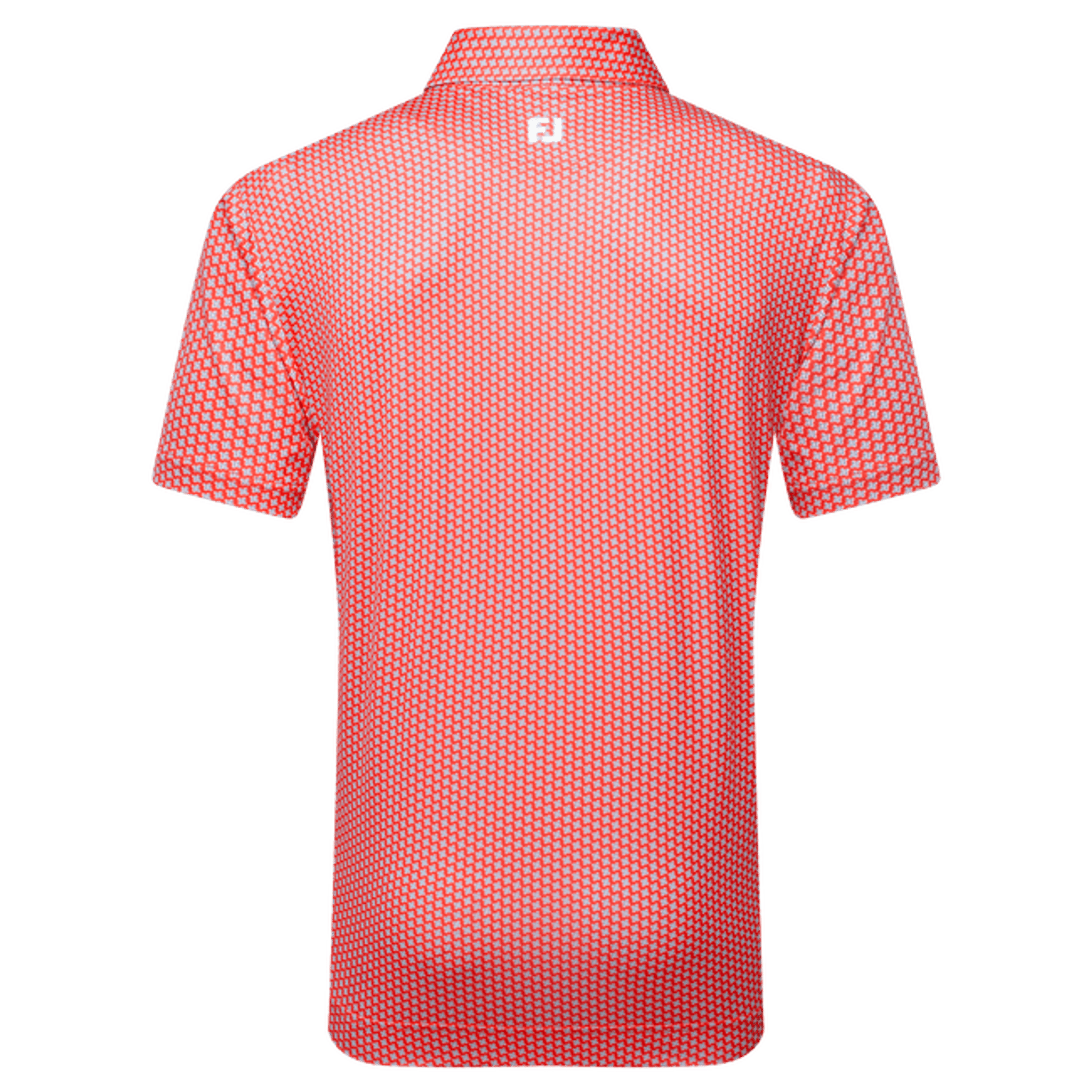 Footjoy Houndstooth Geo Lisle Polo Herren