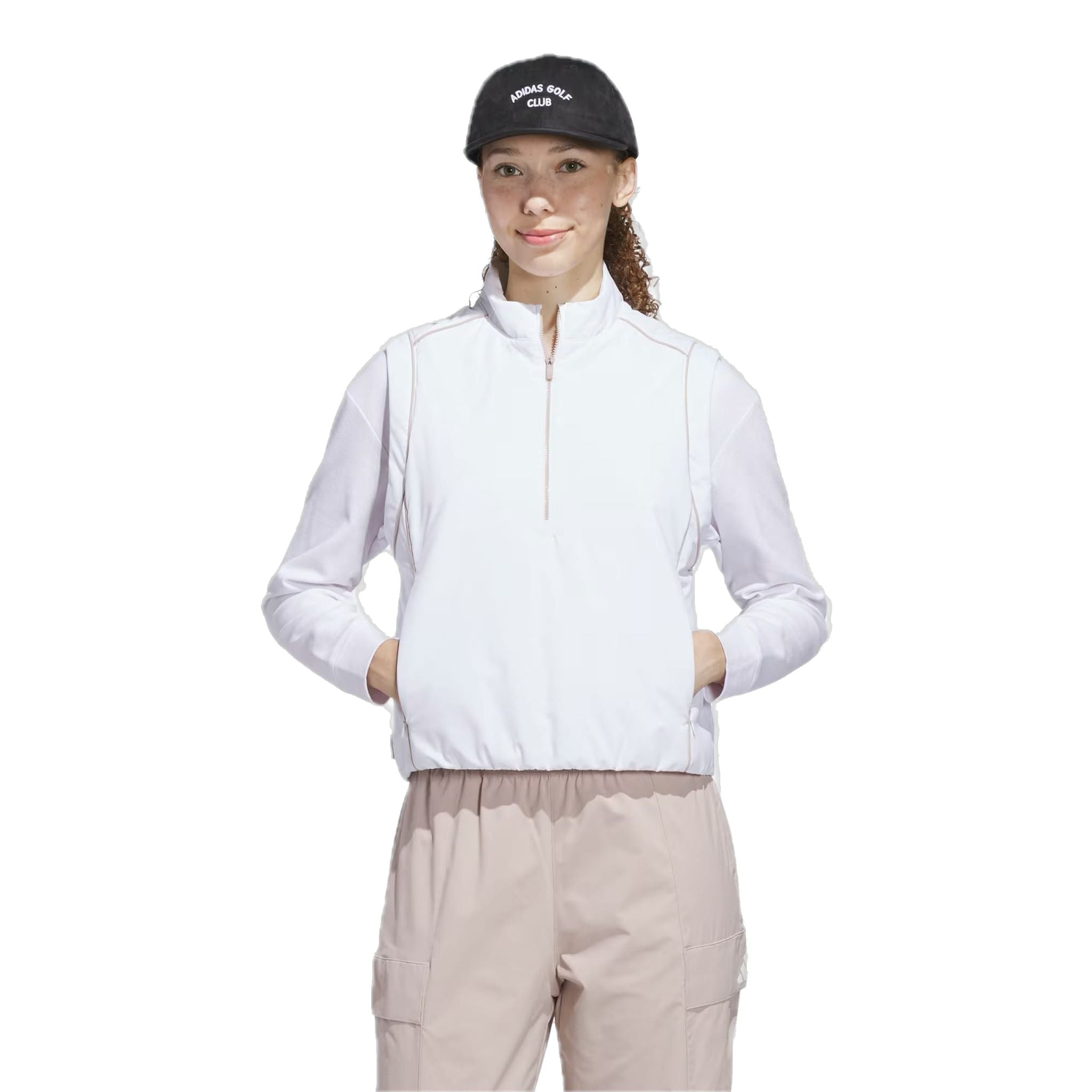 Adidas Beyond Twistweave Loose Quarter-Zip Weste Damen