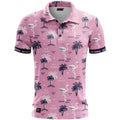 Golf Rowdies Flamingos & Palm Trees Polo Herren