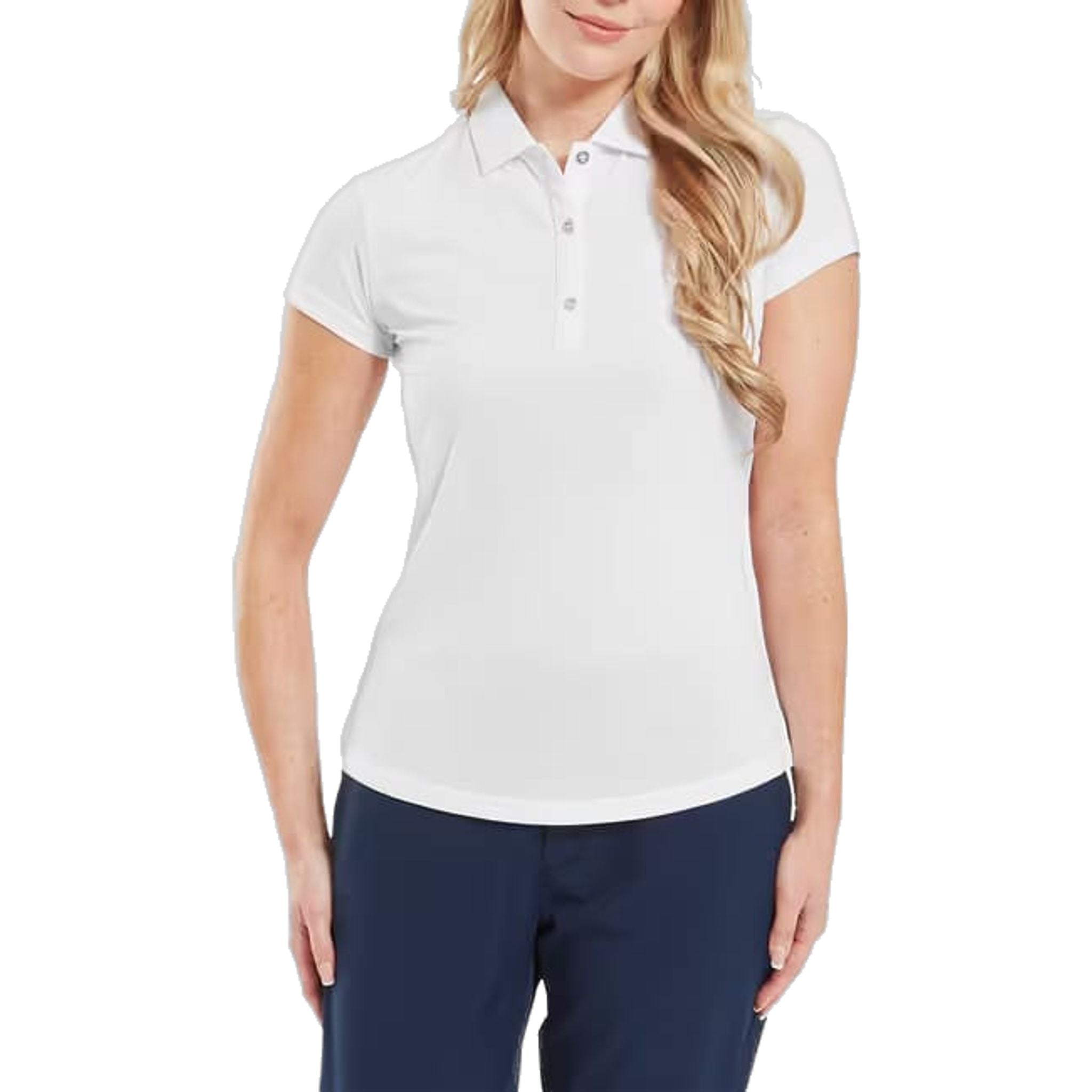 Footjoy Cap Sleeve Lisle Polo Damen