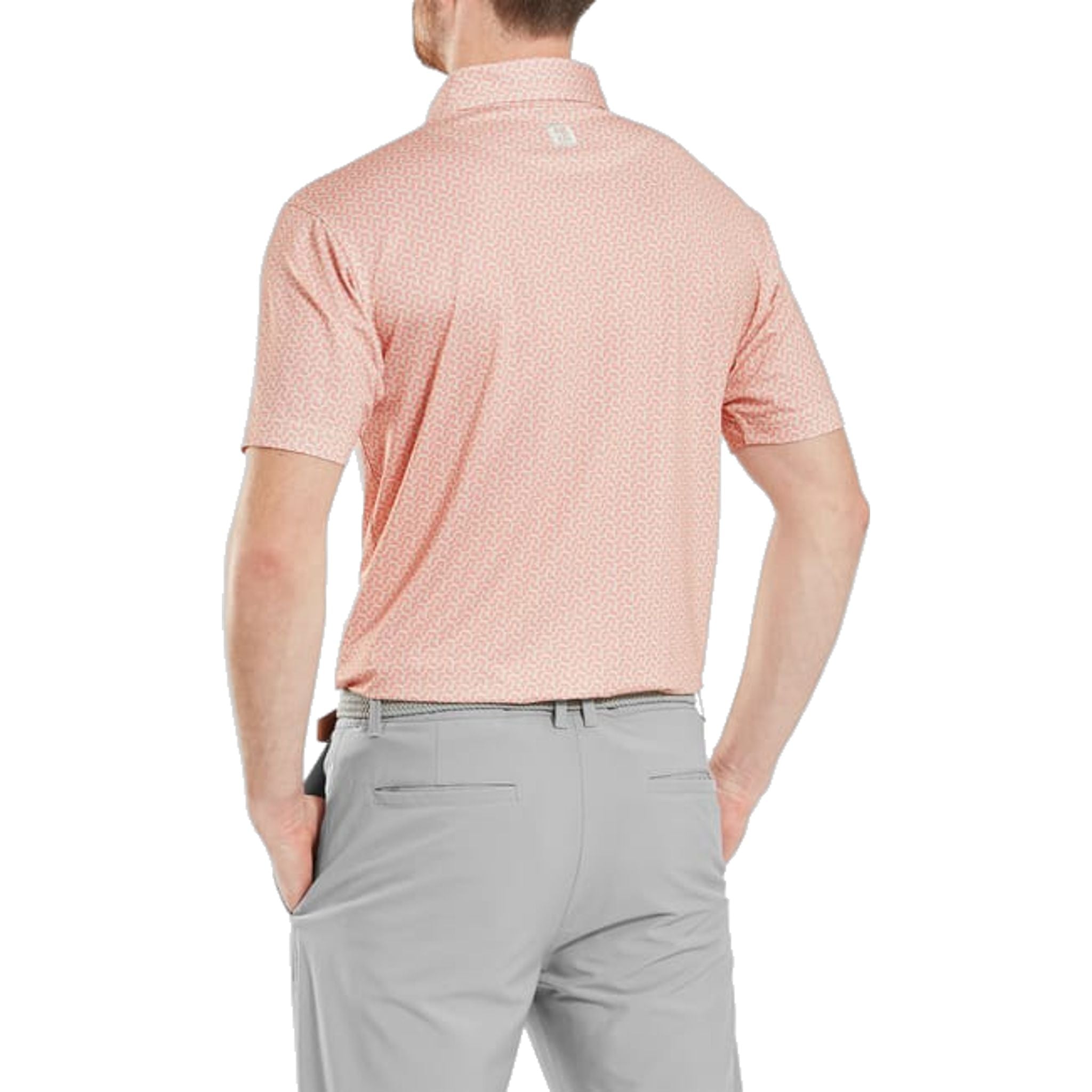 Footjoy Citrus Print Lisle Polo Herren