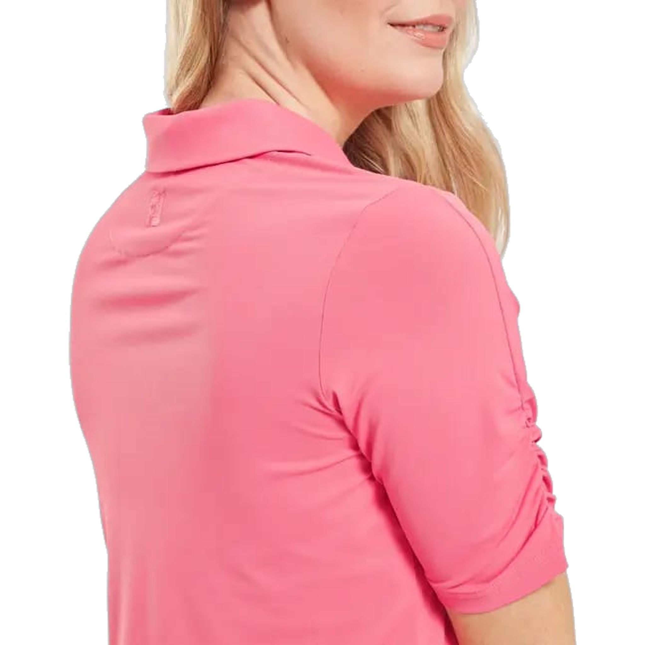 Footjoy Half Sleeve Ruched Lisle Polo Damen