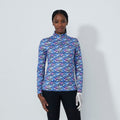 Daily Sports Print Peached Poloshirt Damen
