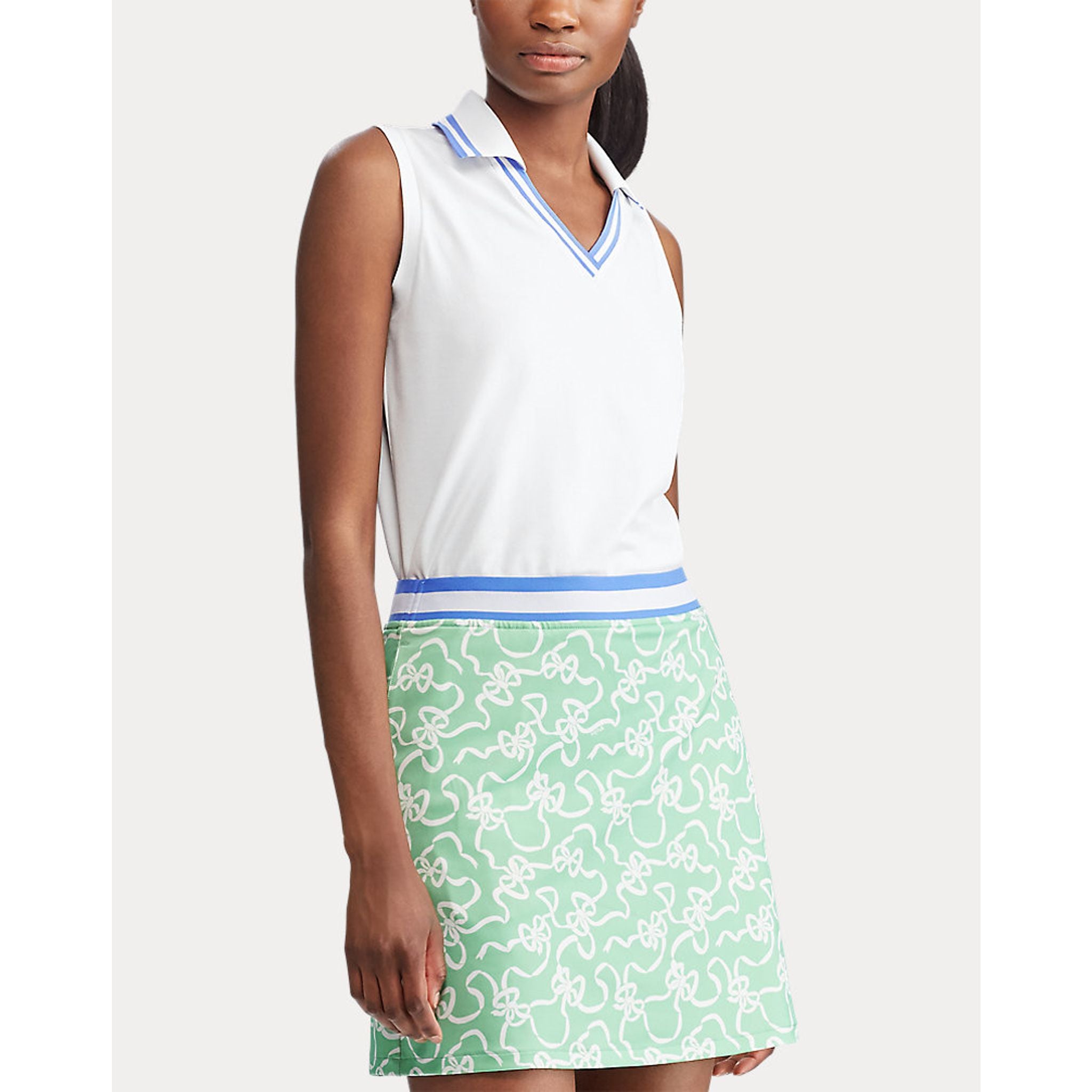 Ralph Lauren S/L Cricketsleevelessknit Golfpolo Damen