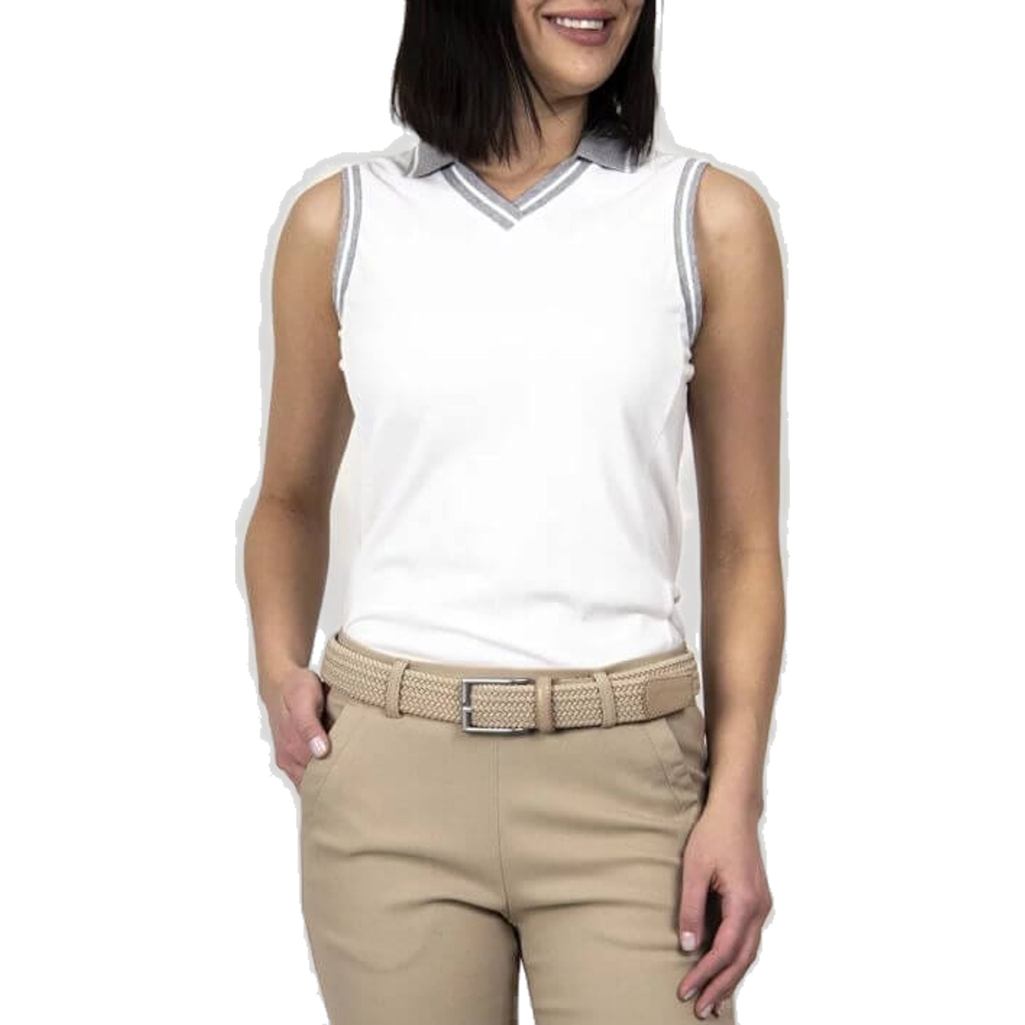 Kjus Vneck S/L golf polo ženske
