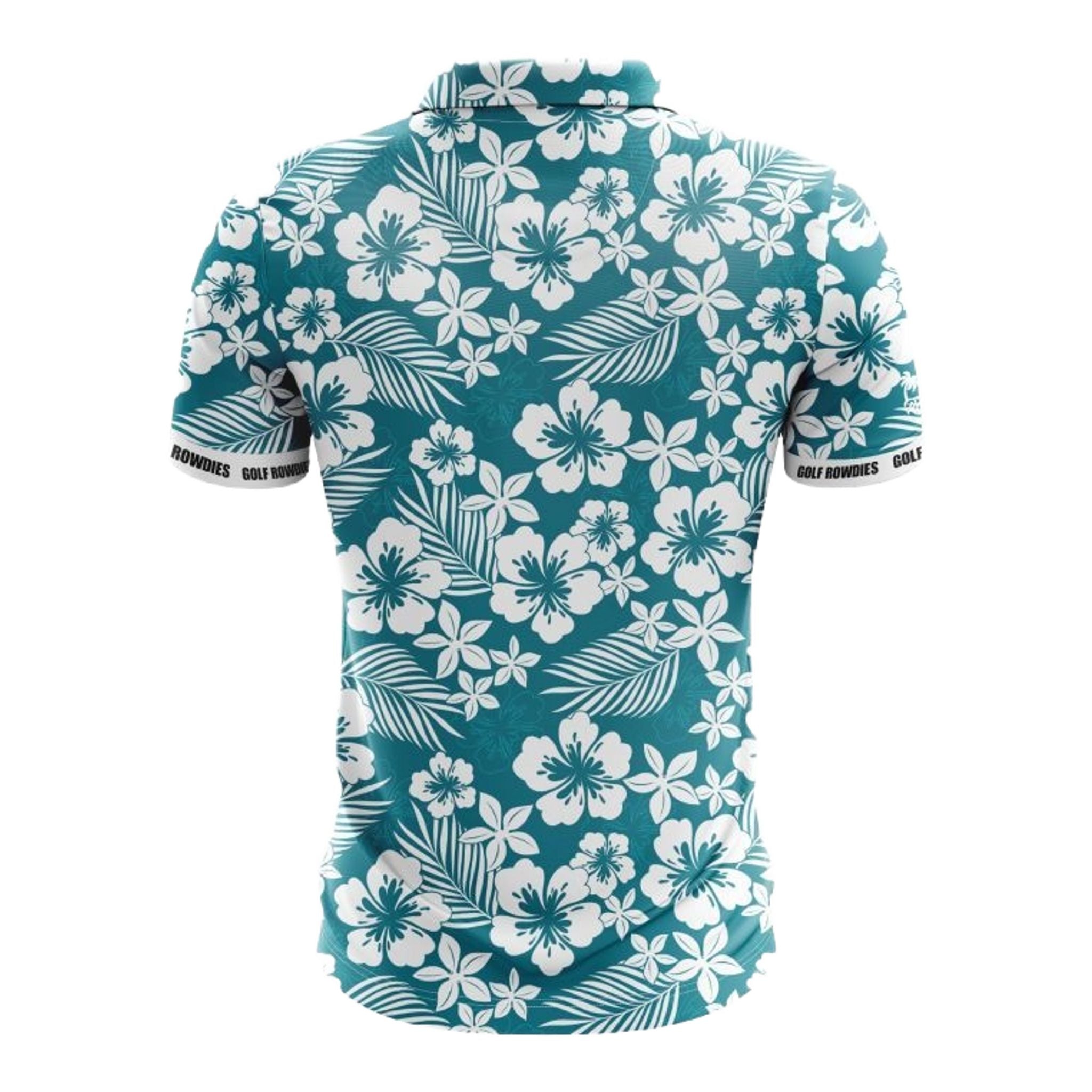 Golf Rowdies Hibiskus Poloshirt Herren