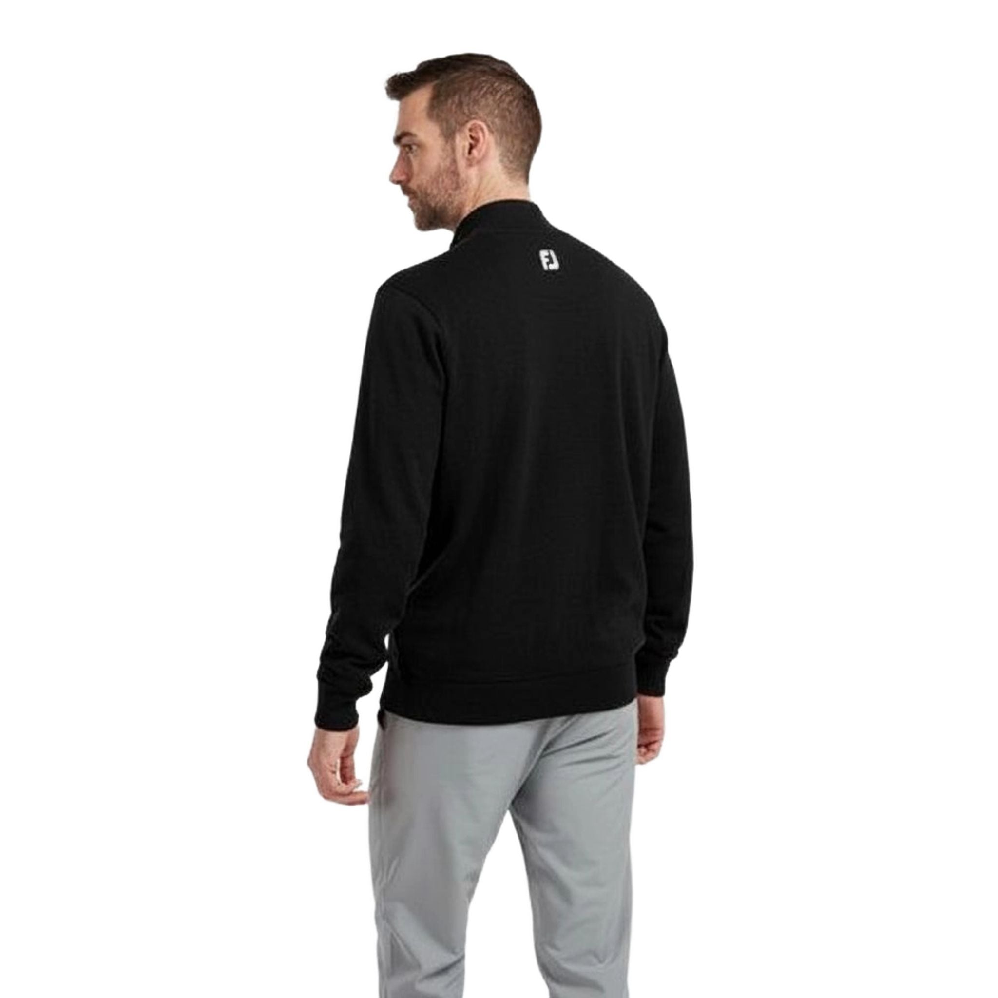 Footjoy Wool Blend Lined 1/2 Zip Pullover Herren